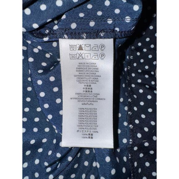 Michael Kors Long Sleeve with shorts romper in Navy w/ white dot.  Petite Small - Picture 5 of 5